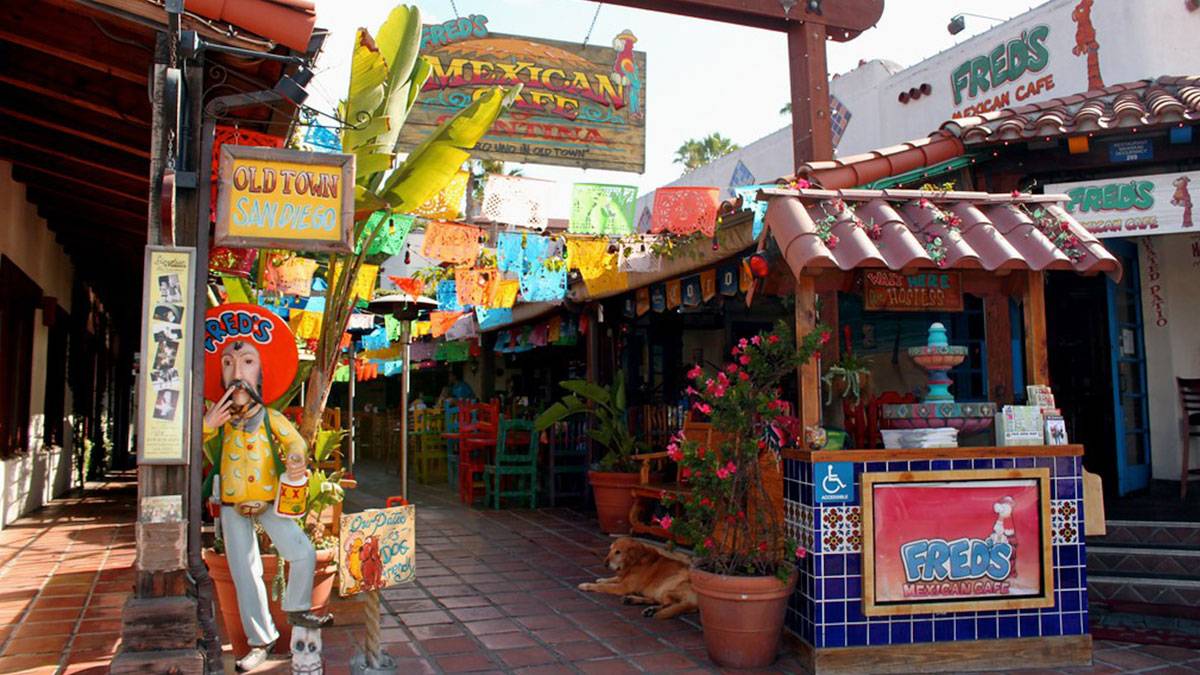 A photograph of Fred's Mexican Cafe, a restaurant serving delicious Mexican dishes.